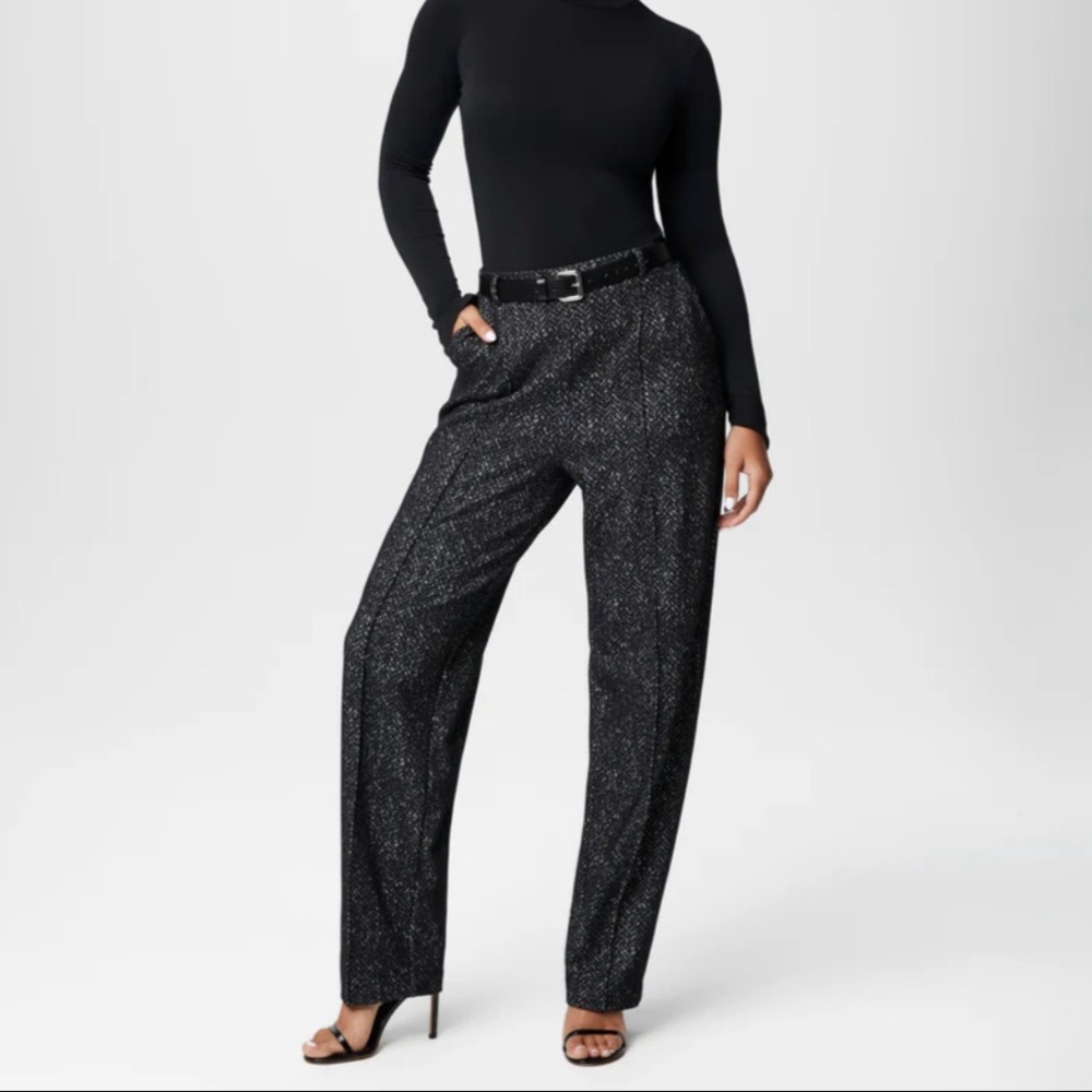 NWT SPANX Shimmering Black Trousers